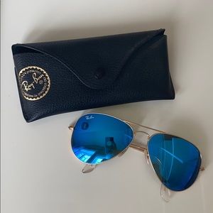 Rayban Flash lens aviator sunglasses